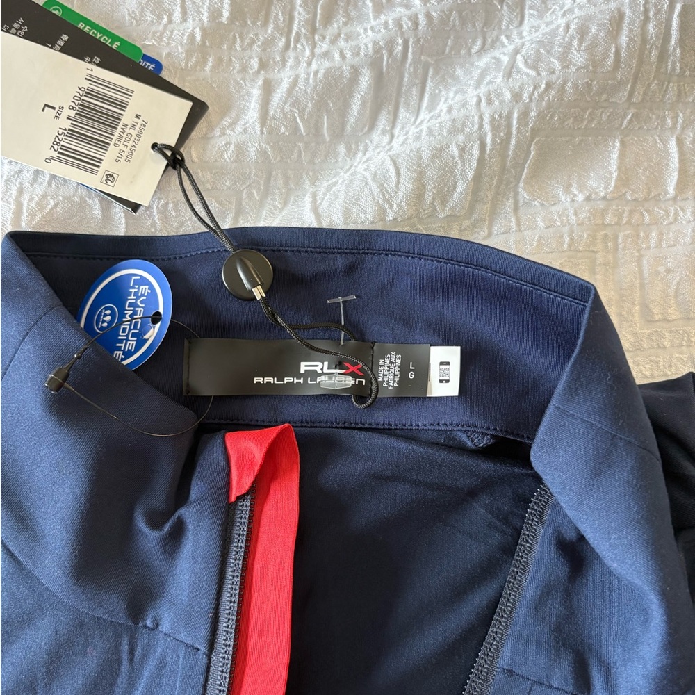 Ralph Lauren RLX Men's Blue and Red Performance Jacket